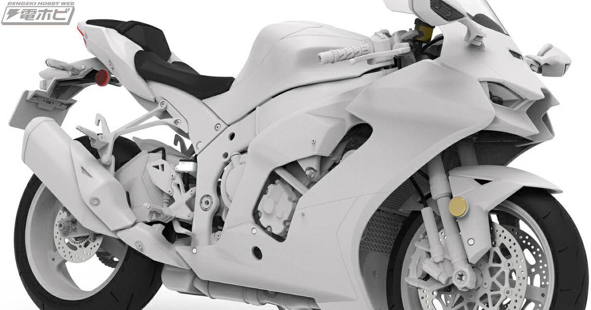 カワサキ Ninja ZX-10R」が1/9スケールでプラモデル化！水冷4