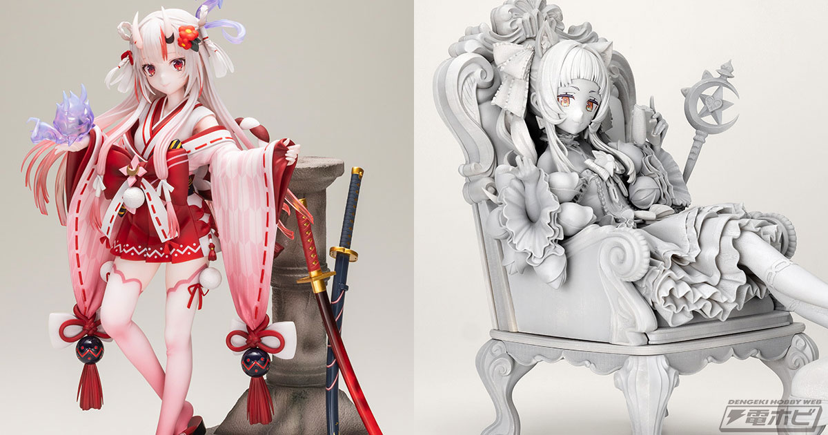 ホロライブ』巫女衣装の百鬼あやめさんのフィギュア彩色見本初公開