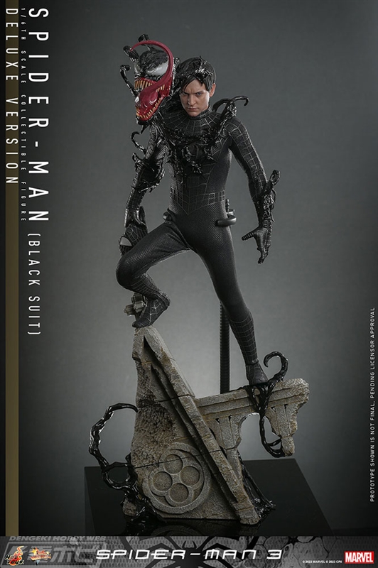 スパイダーマン3』ブラックスーツのスパイダーマンをホットトイズが1/6