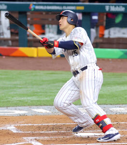侍ジャパン】岡本和真が2号本塁打 米国でもアーチ描いた…飛距離124