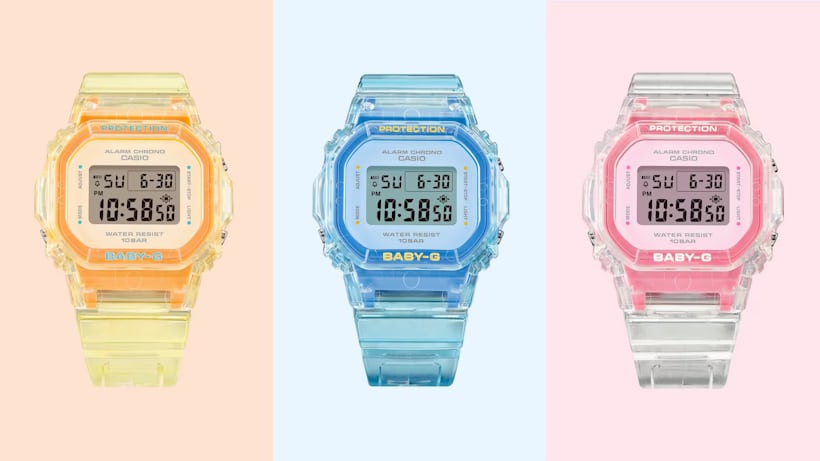 BABY-G BGD-565シリーズにカラフルなサマージェリーウォッチが登場