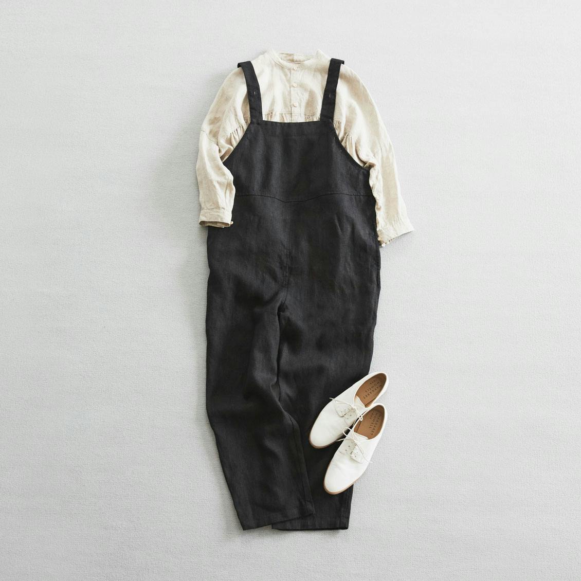 当店別注】fog linen work / リネンサロペット（サイズ1 / サイズ2