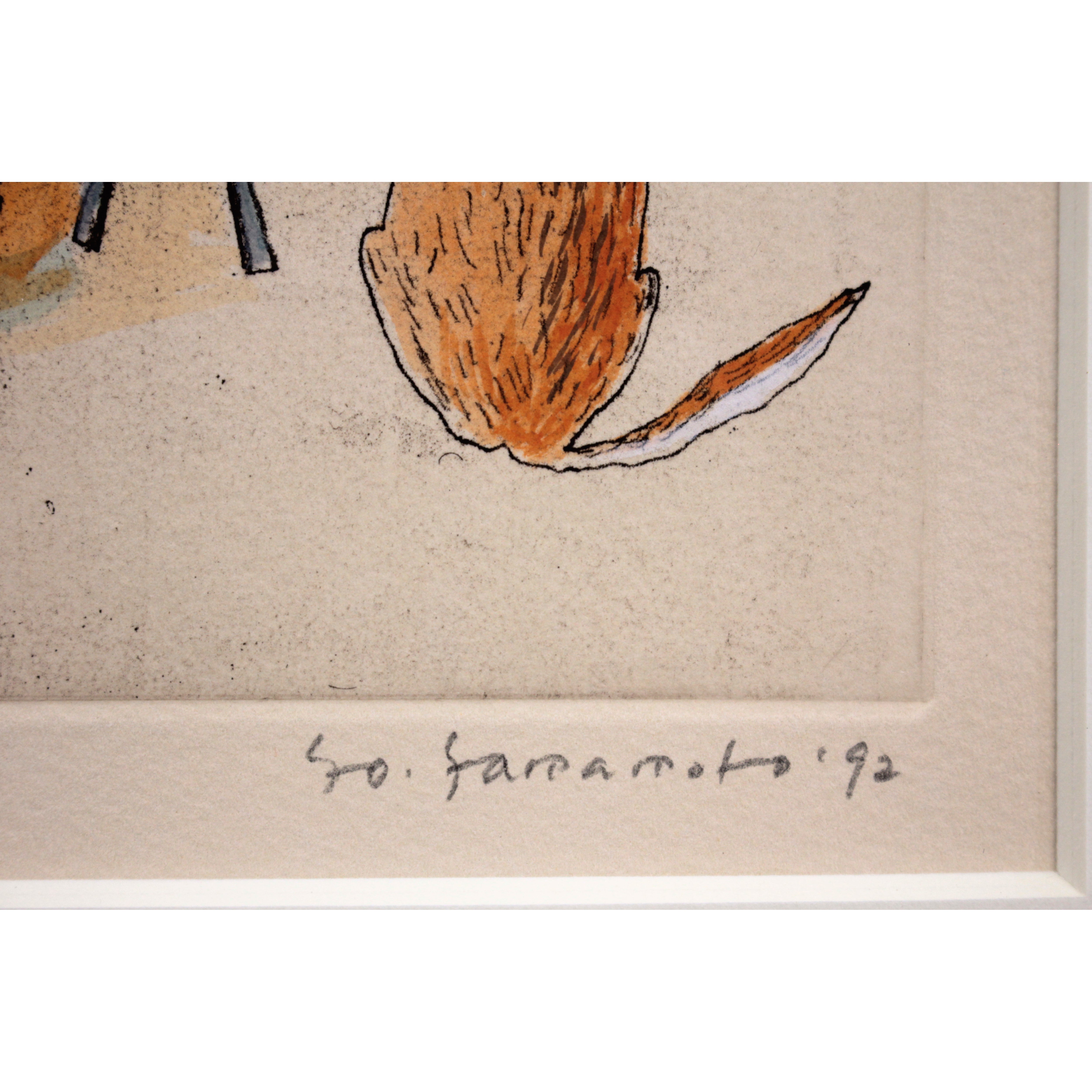 山本容子 『Drum and Lucas』 銅版画 - 北海道画廊