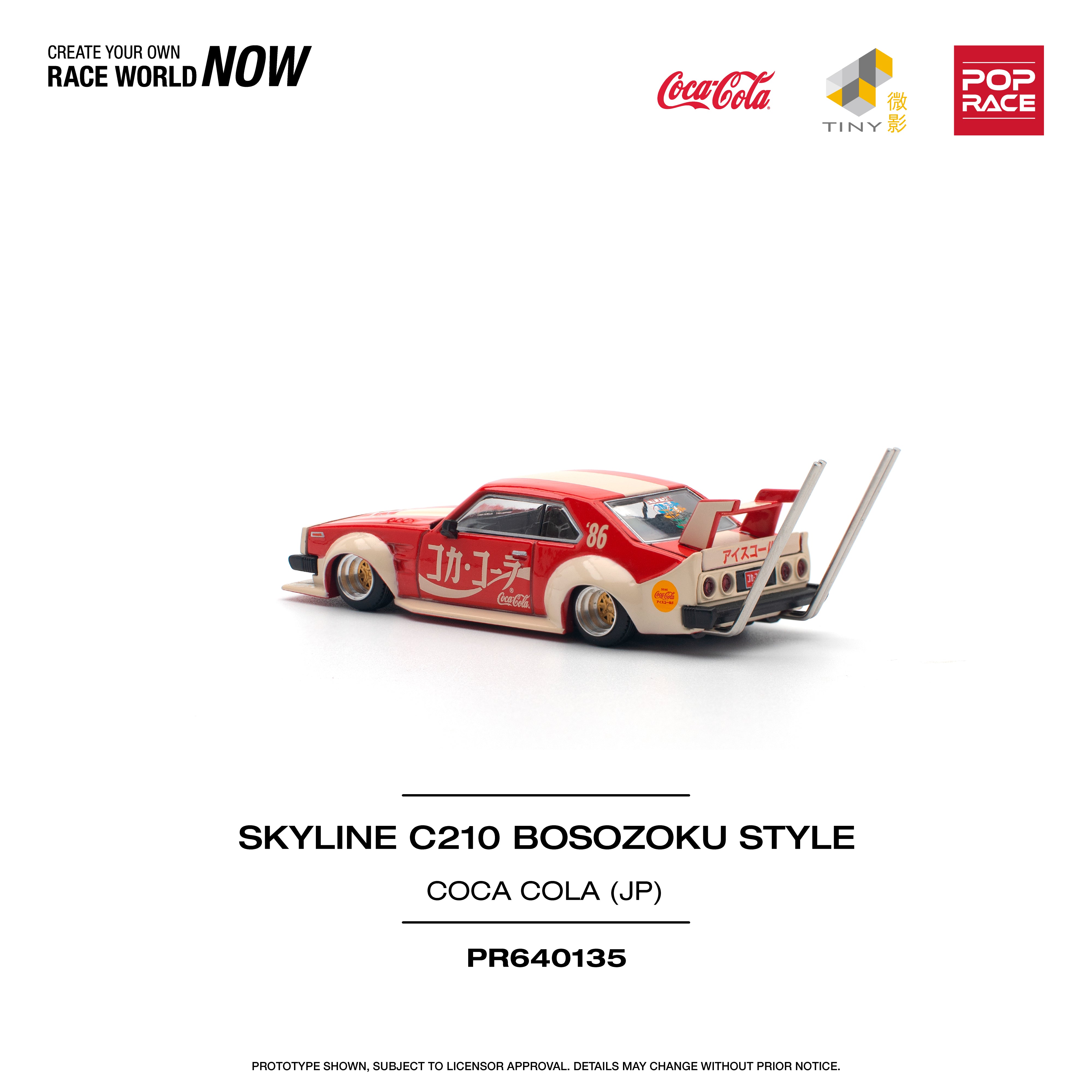 POPRACE 1:64 NISSAN SKYLINE C210 KAIDO RACER (BOSOZOKU STYLE