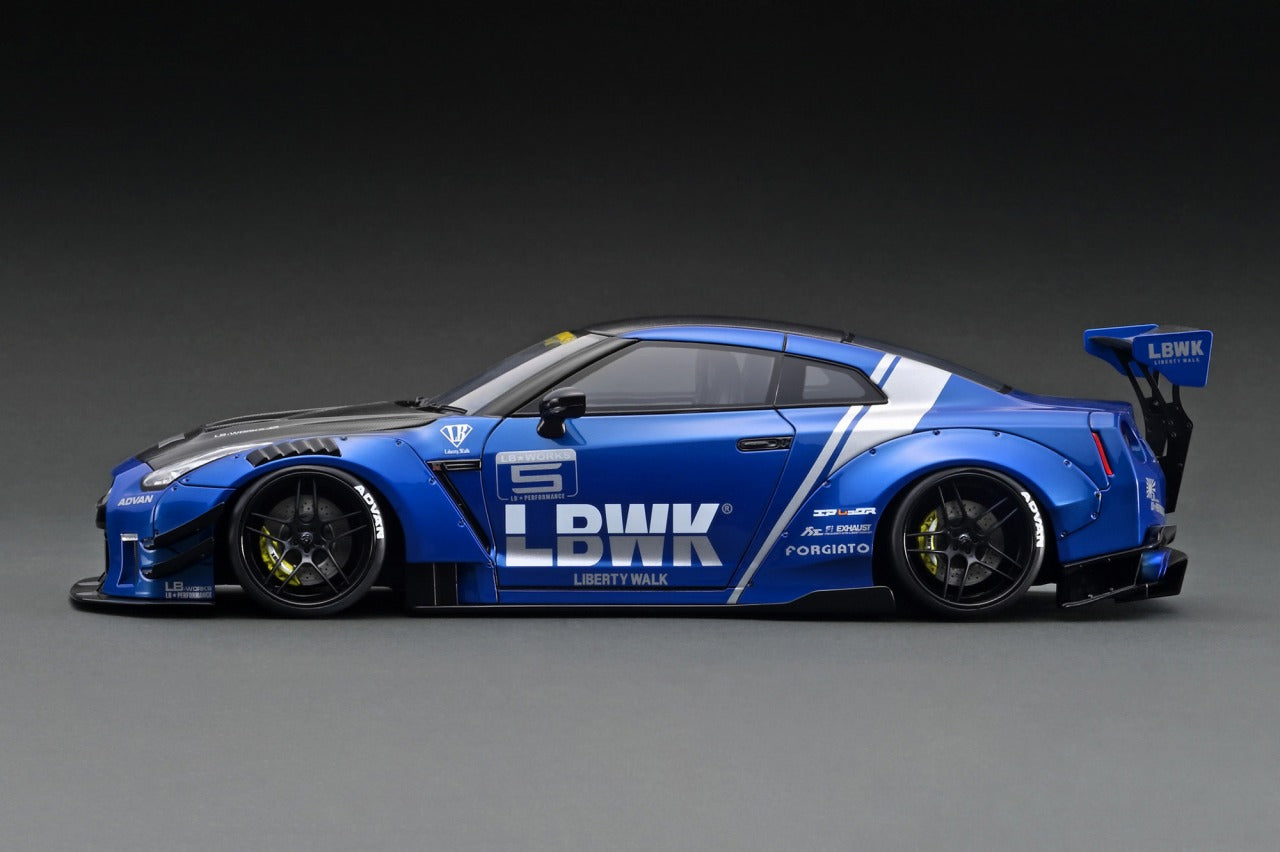 Ignition Model 1:18 LB-WORKS Nissan GT-R R35 type 2 Blue – Horizon
