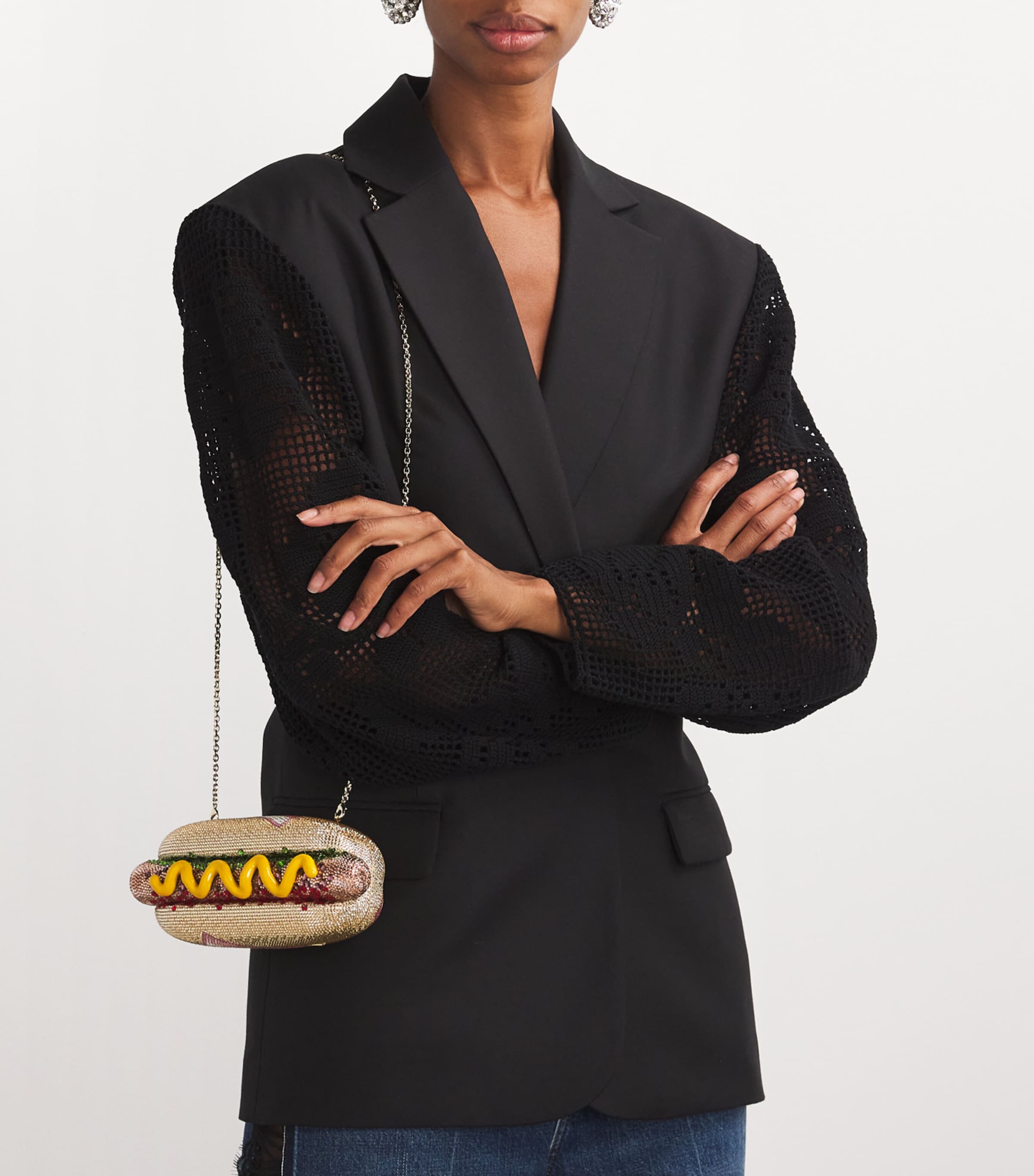 Judith Leiber Multi Hot Dog Glizzy Clutch Bag | Harrods US