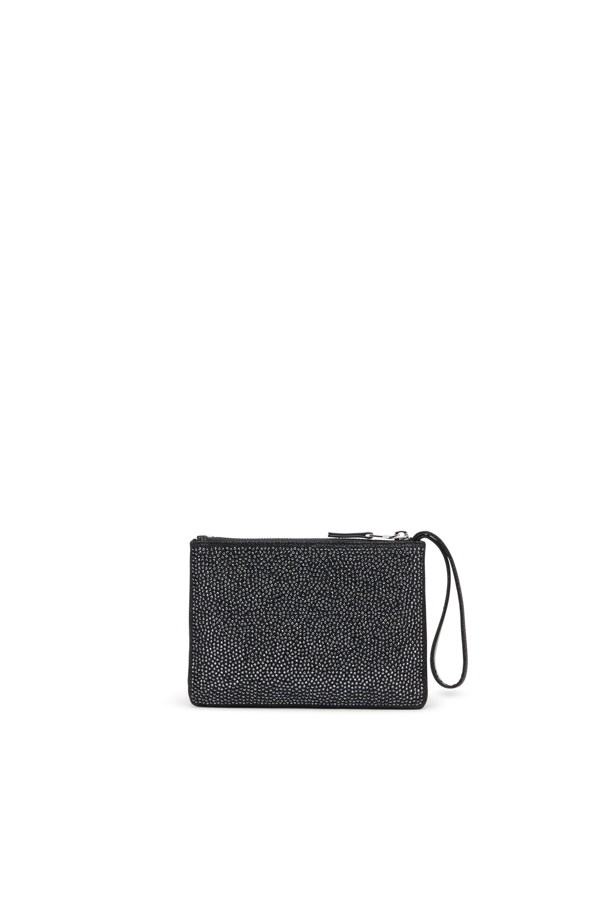 Women's Pouch in printed glossy PU | Black | Diesel