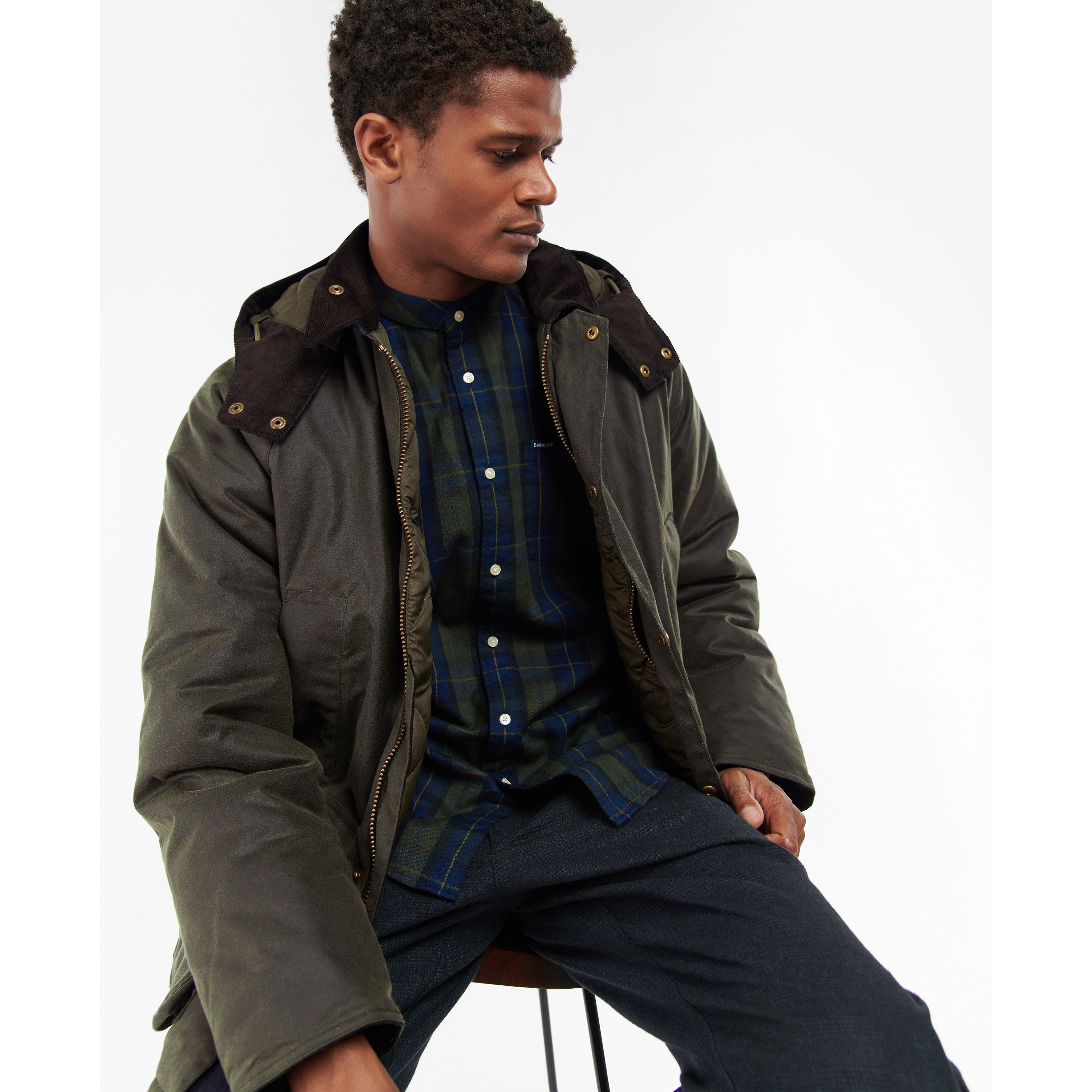 Barbour Winter Bedale Wax Jacket - Sage/Olive Night | Waxed
