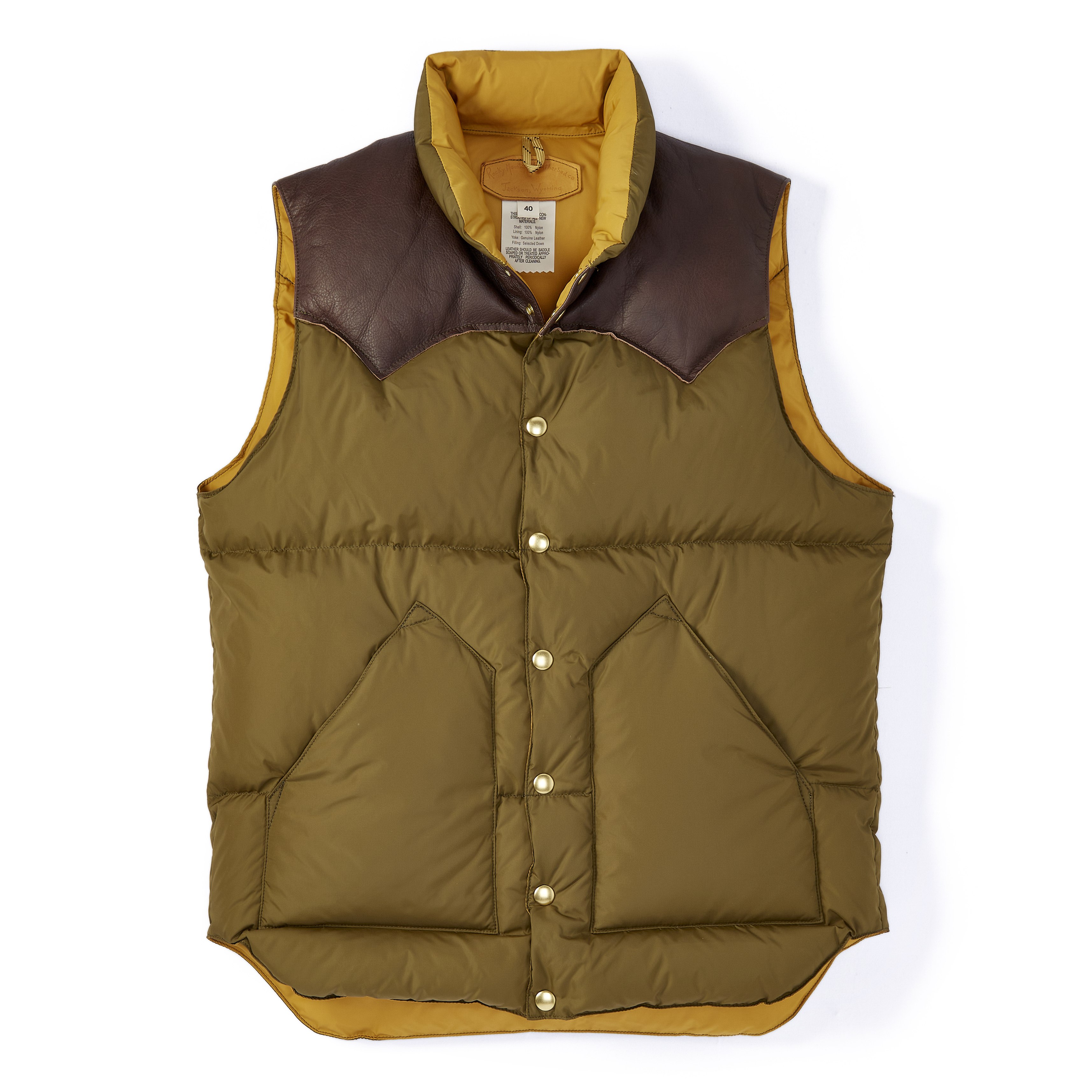 Rocky Mountain Featherbed Down Vest in Od - Exclusive - Od | Vests