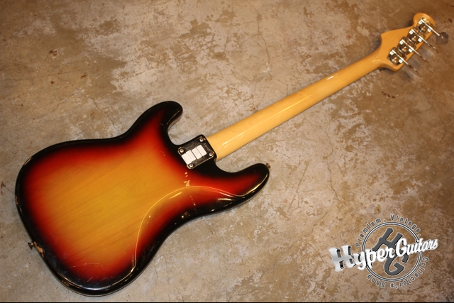 Fender '72 Precision Bass - サンバースト / ローズ - ハイパー