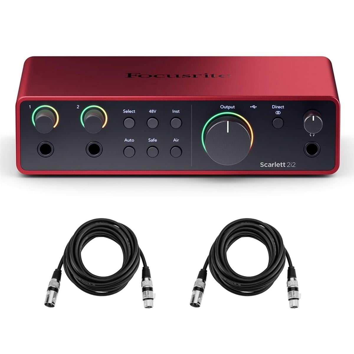 Focusrite Scarlett 2i2 4th Gen USB Interface, TAPH100 Headphones