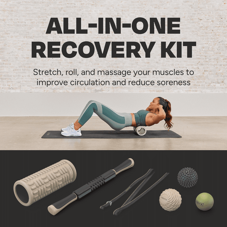 Centr Recovery Kit, Targets Sore Muscles, 6-Piece Set with 3-Month