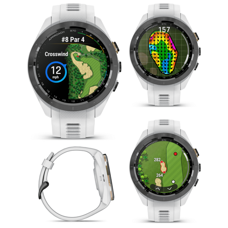 Garmin Approach S70, 42mm, Premium GPS Golf Smartwatch, White