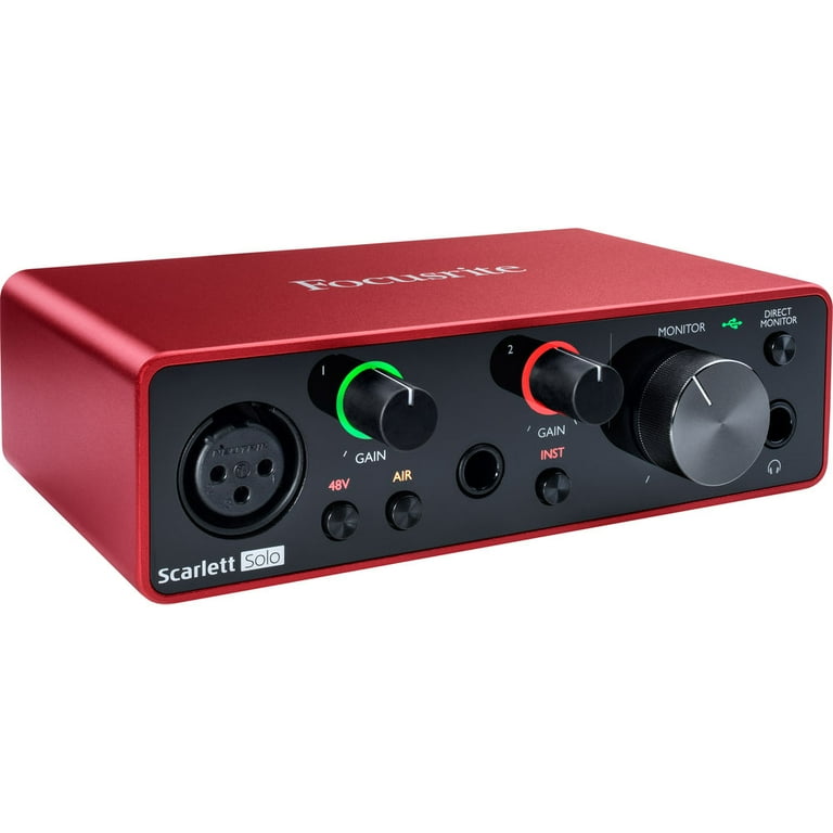 Focusrite Scarlett Solo USB Audio Interface (3rd Gen) with Studio