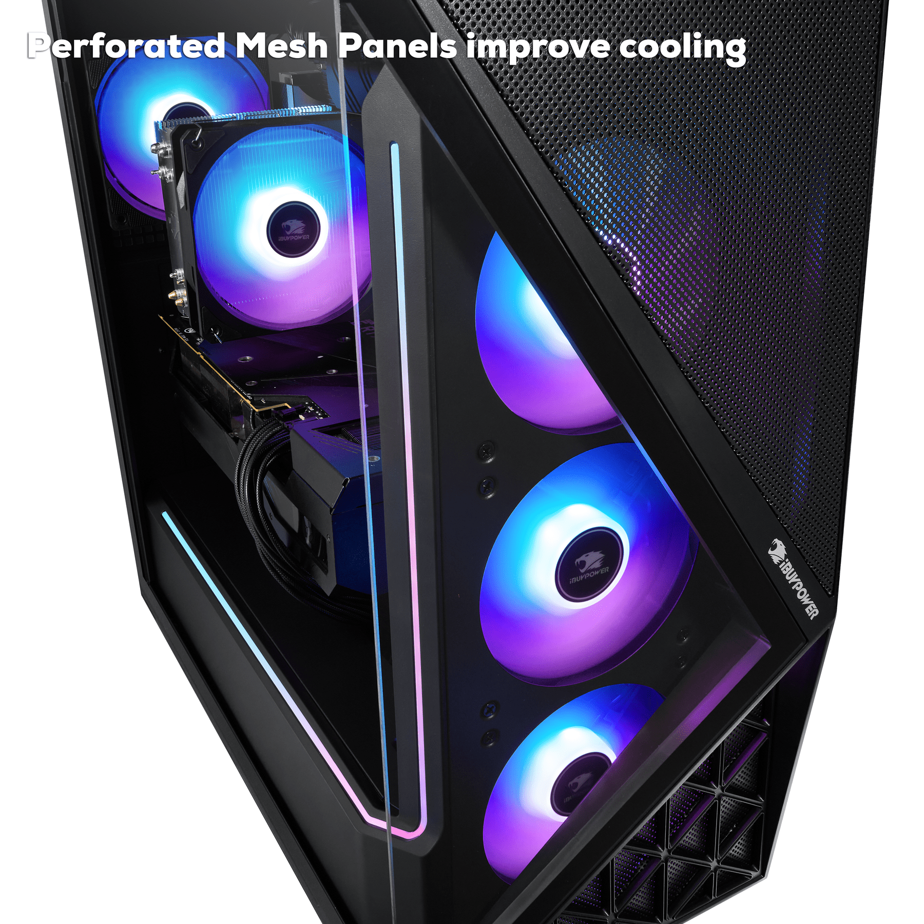 iBUYPOWER Slate Black Gaming PC Desktop Computer AMD Ryzen 5 8400F