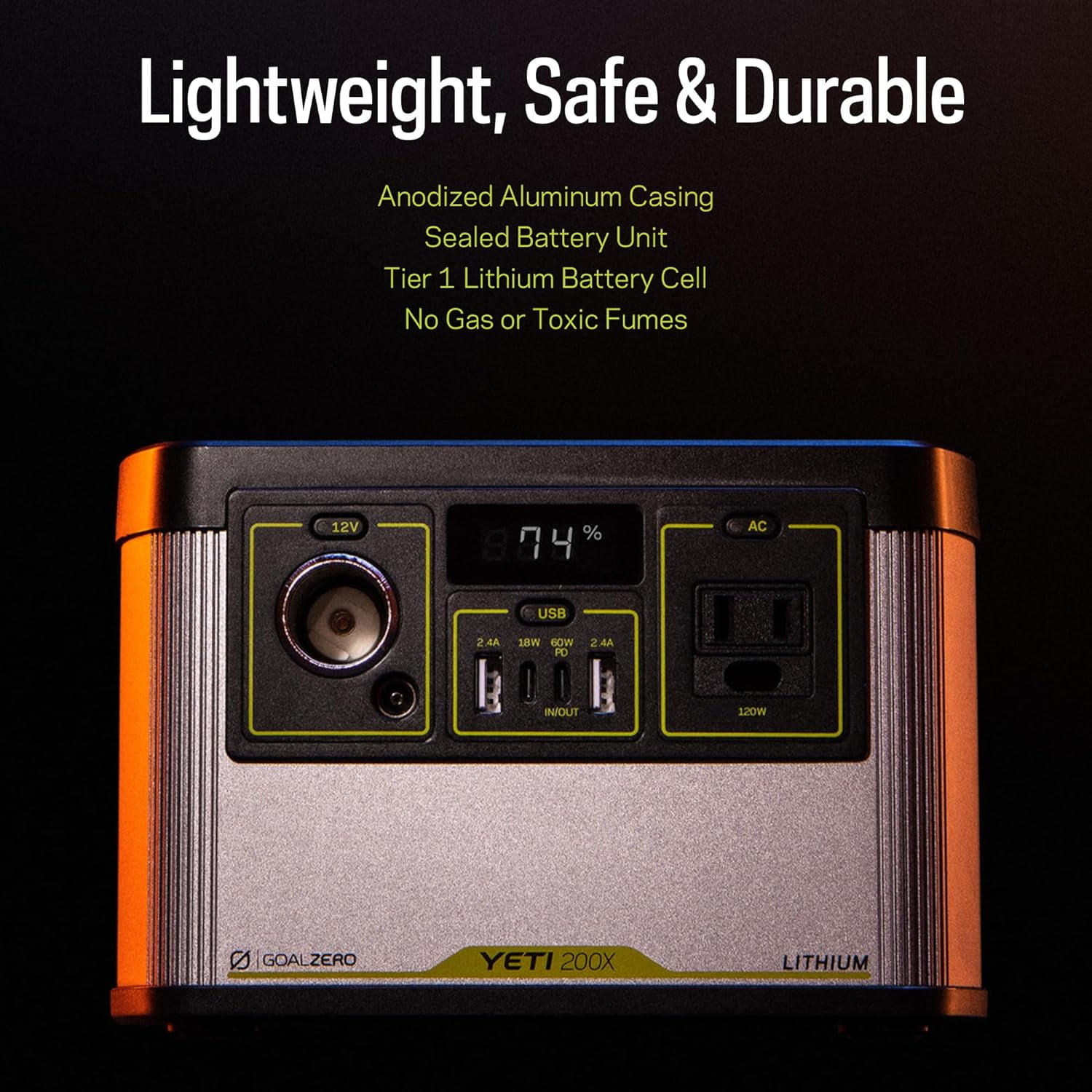 Goal Zero Yeti 200X Portable Power Station 187Wh Lithium Battery