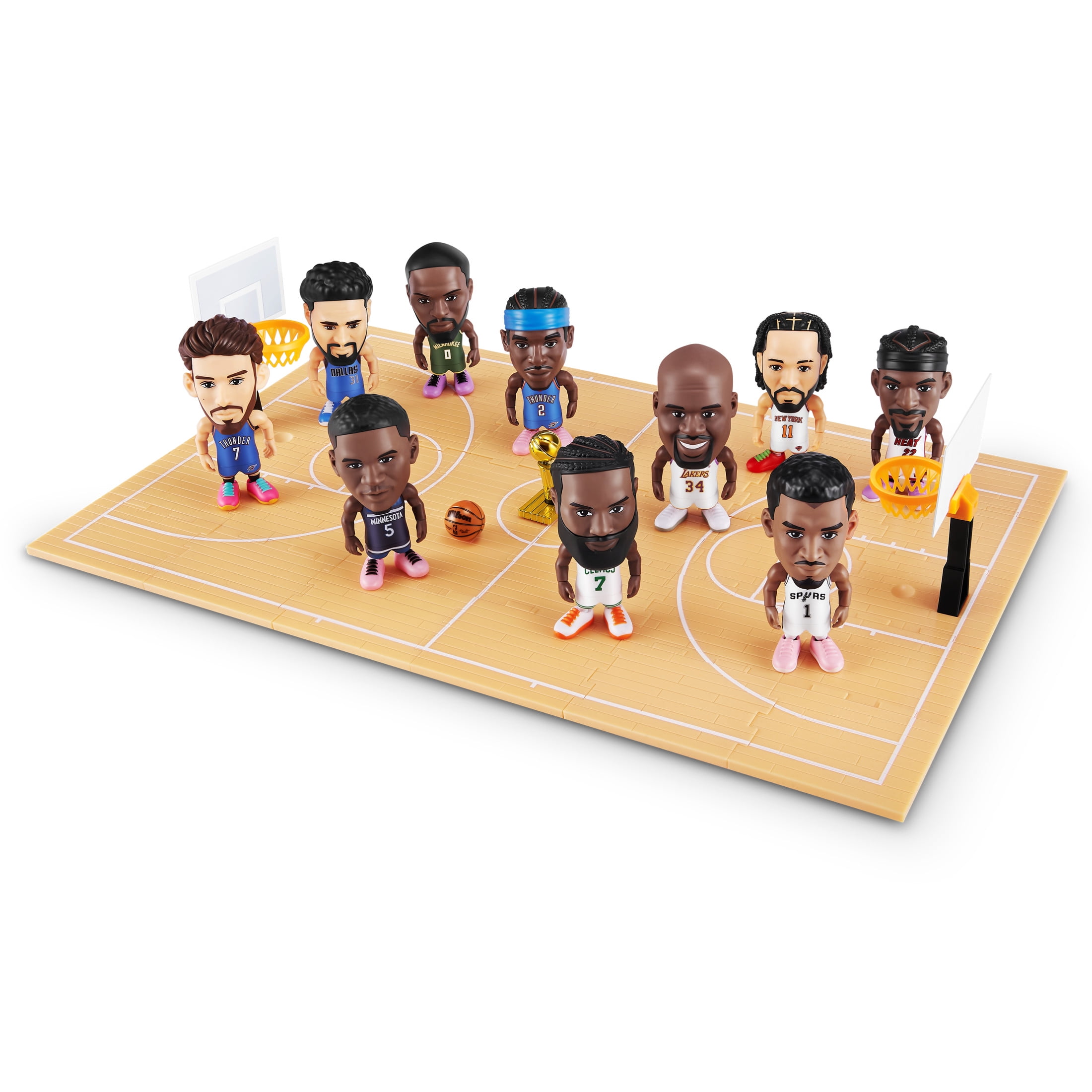 5 Surprise NBA Ballers Series 2 Collectible Basketball Figures