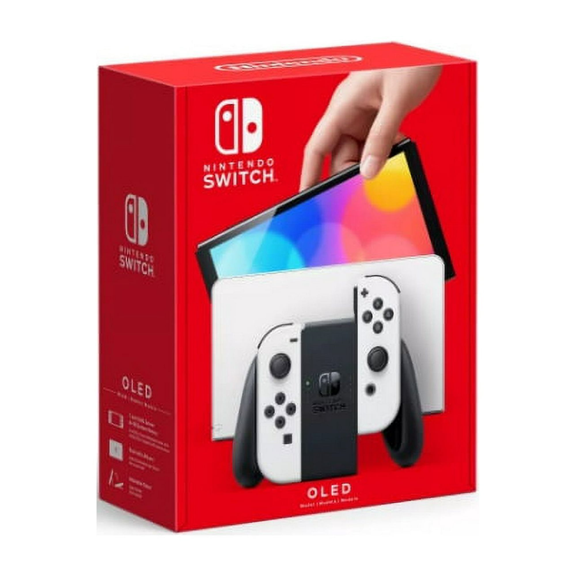 Nintendo OLED Model Switch with White Joy-Con, 7-inch OLED Screen