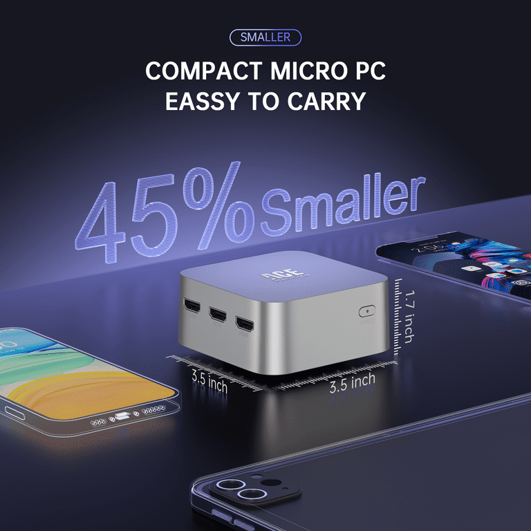 ACEMAGIC Mini PC T8PLUS, Intel 12th Gen N95, 16GB DDR5 RAM, 512GB