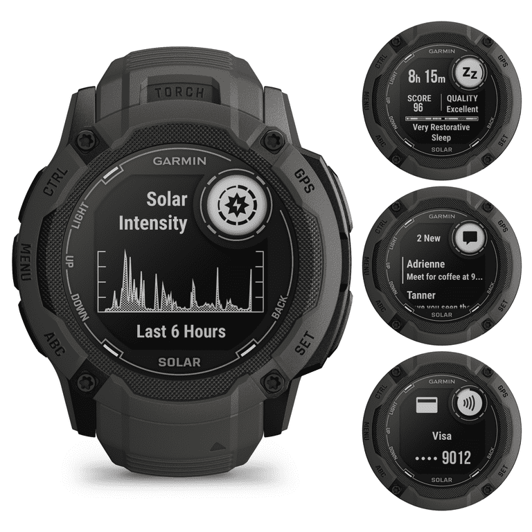 Garmin Instinct 2X Solar, Rugged Tactical Sport GPS Smartwatch