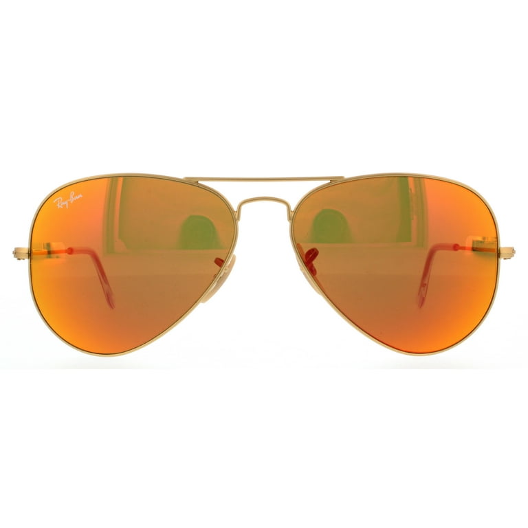 Ray-Ban RB3025 Classic Aviator Sunglasses, 58MM, Mirrror Lens