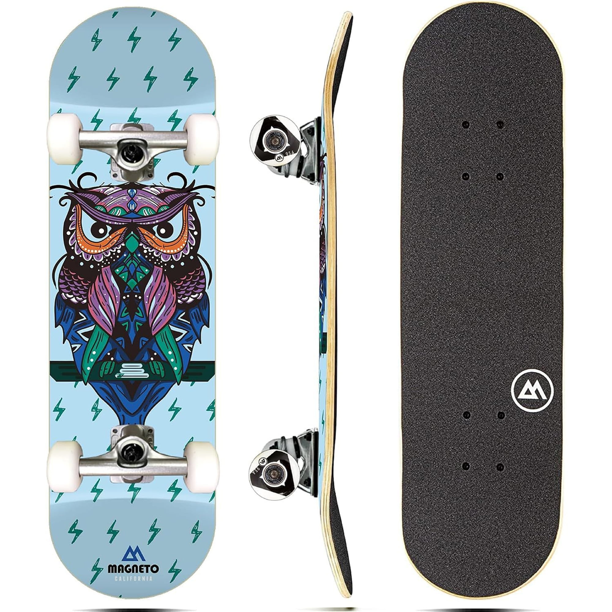 Magneto Kids Skateboard - 7-Ply Maple Deck - Double Kicktail