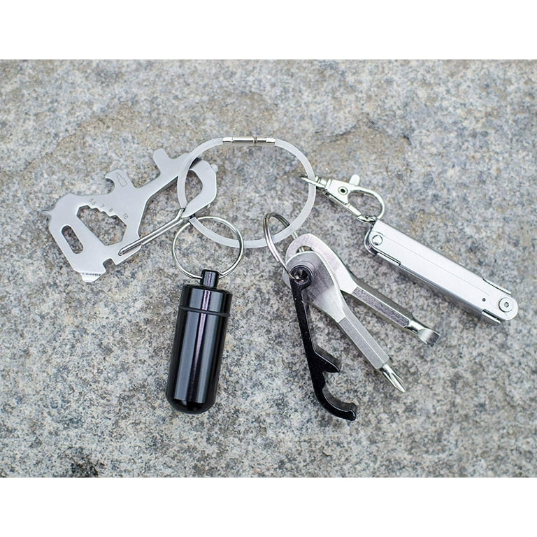 Lucky Line Twisty Key Ring Steel - Flexible Twist Lock Wire Loop