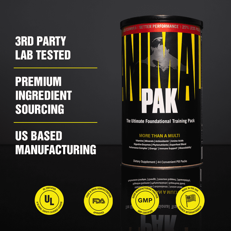 Free Shipping! Animal Animal Pak All-in-One Performance Vitamin