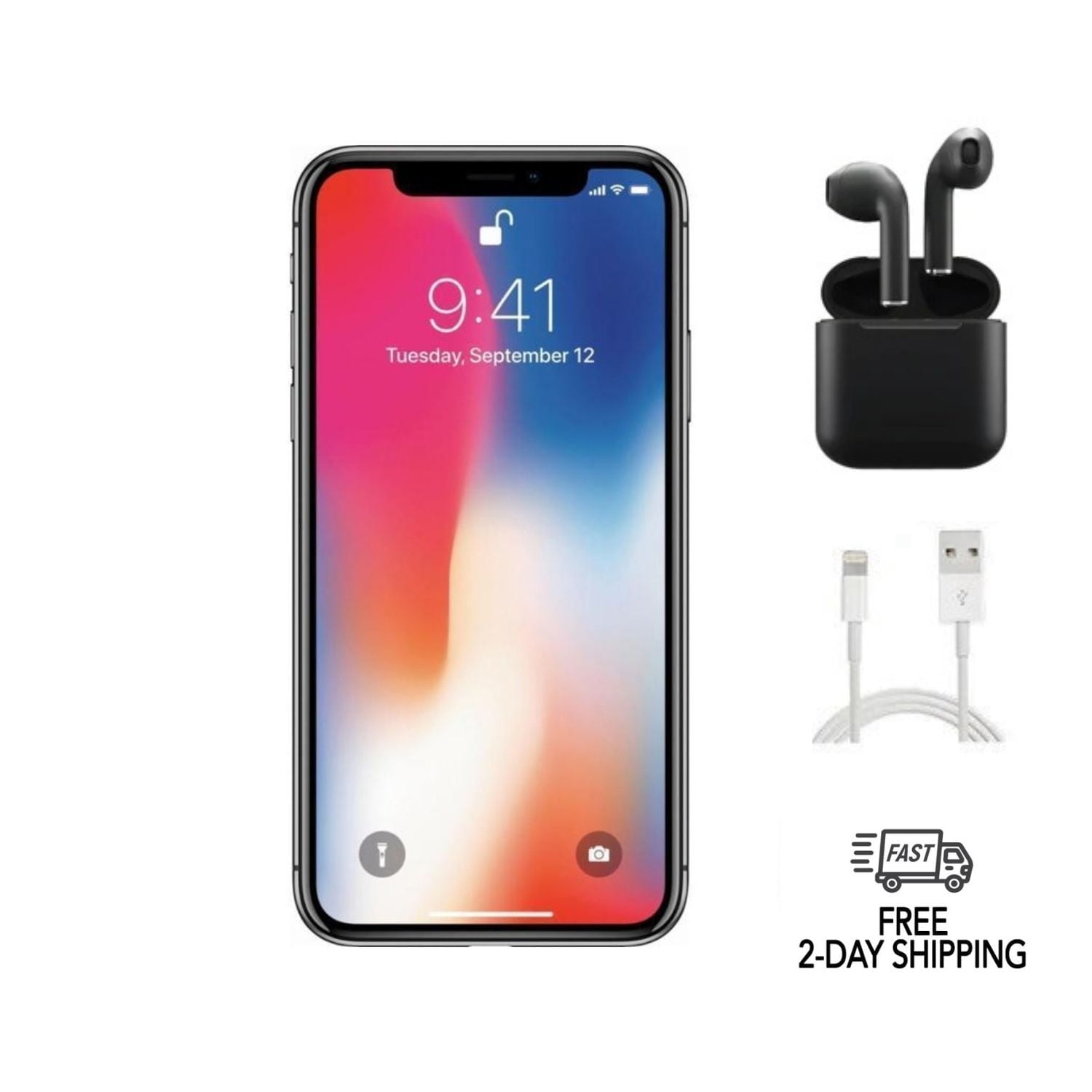 Pre-Owned Apple iPhone X - Carrier Unlocked - 64 GB SPACE GRAY