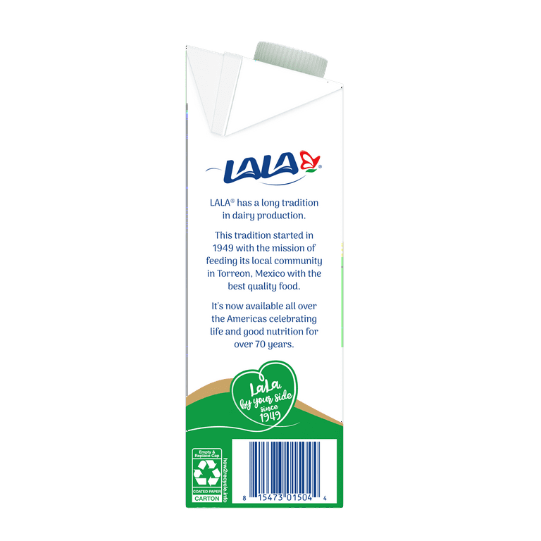 LALA Ultra-Pasteurized Lactose Free Reduced Fat Milk, 32-oz