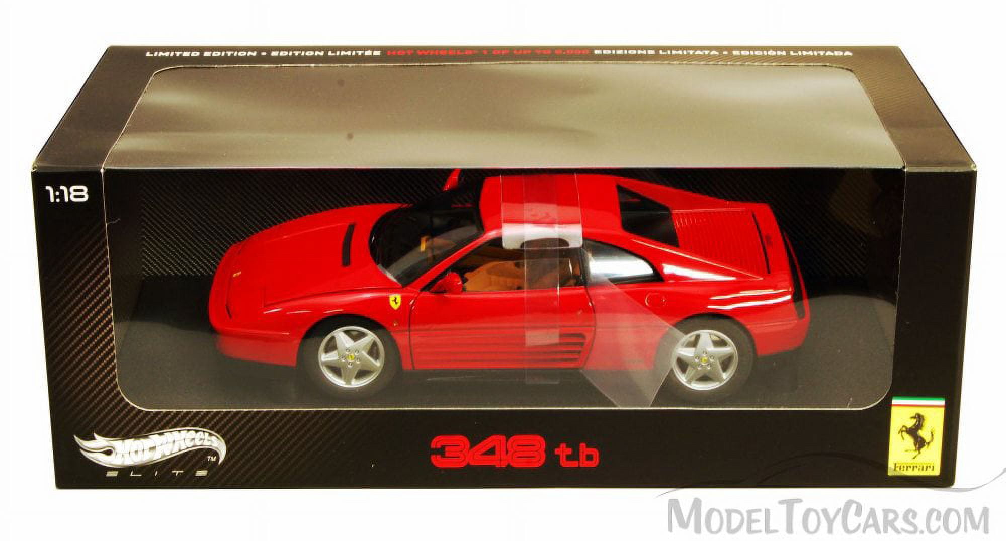 1989 Ferrari 348 TB Red Elite Edition 1/18 Diecast Car Model by