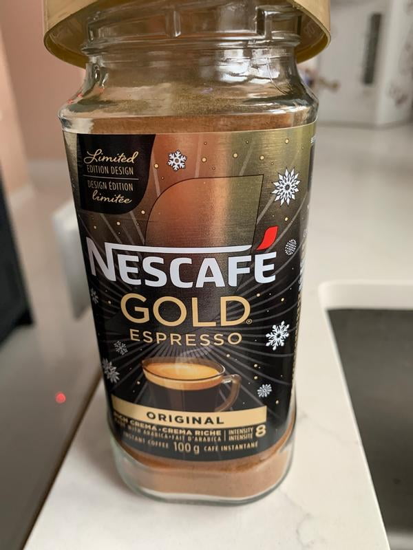 NESCAFÃ‰ Gold Espresso Instant Coffee, 100g Jar, Arabica Blend