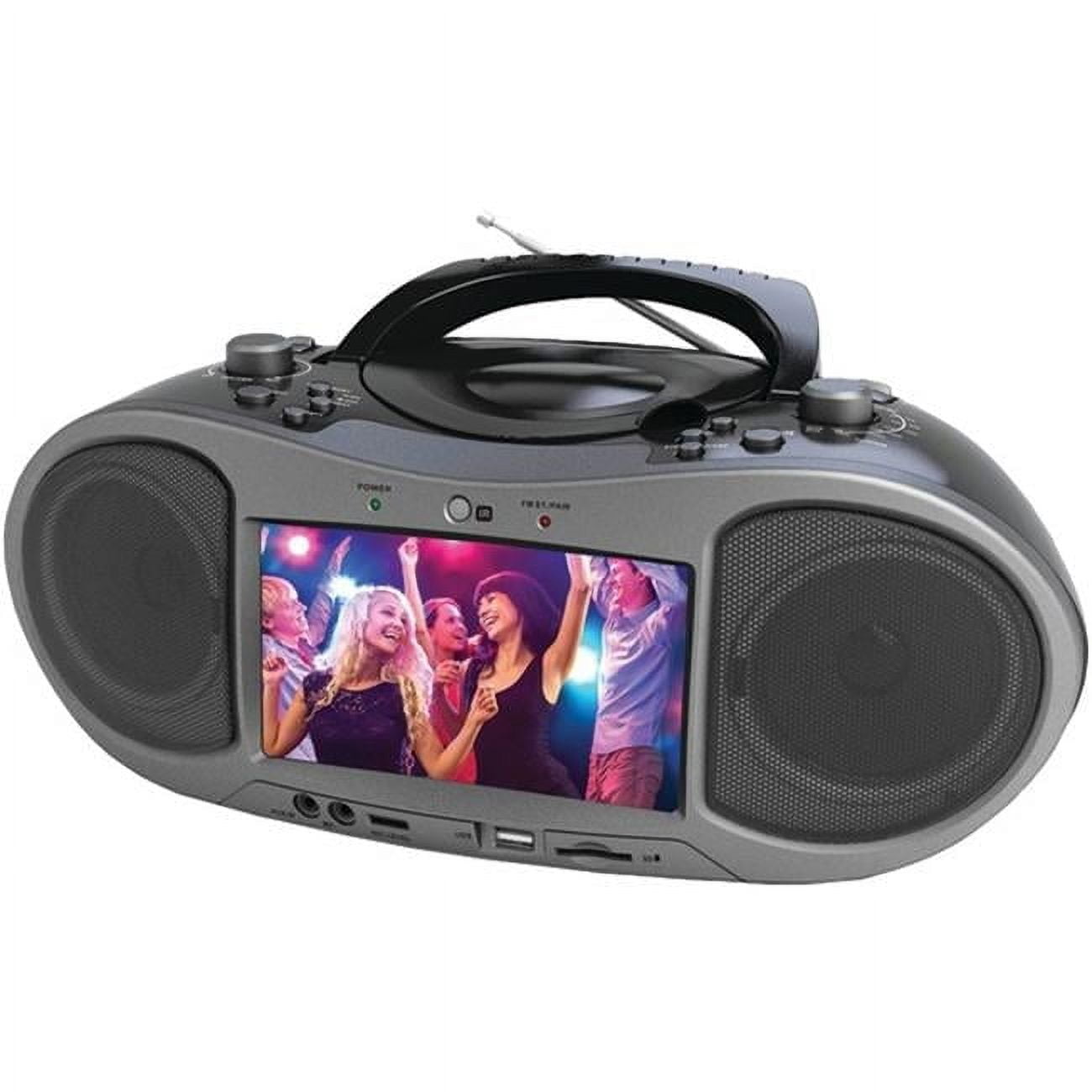 Naxa Electronics 7-inch Bluetooth DVD Boombox, Portable CD Player