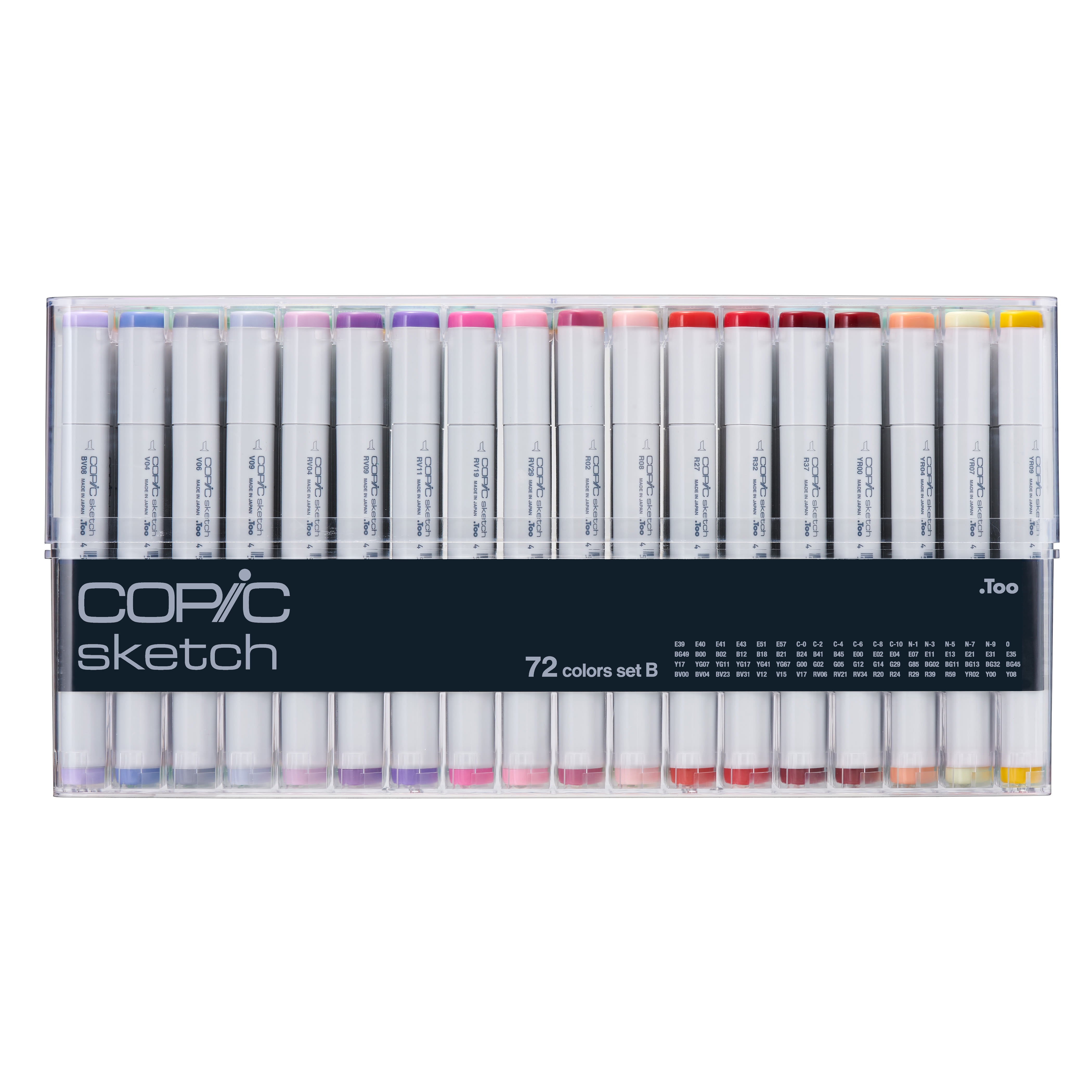 Copic Sketch Marker Set, 72-Piece Set, B, V2 - Walmart.com