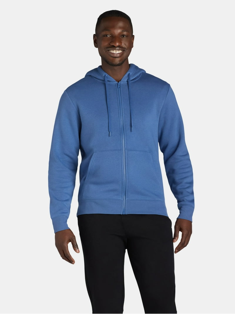 Athletic Works Men's and Big Men's Fleece Zip Hoodie Sweatshirt