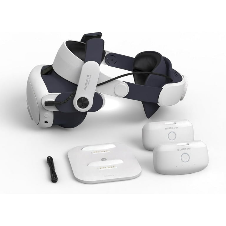 BOBOVR M3 Pro Head Strap, Dual Battery Pack, Magnetic Charging