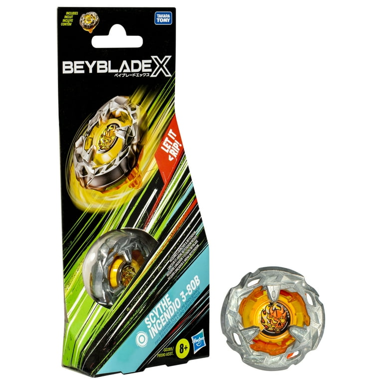 Beyblade X Scythe Incendio 3-80B Booster Pack Set with Stamina