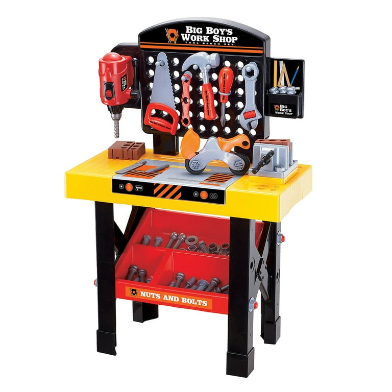 Big Boy's Work Shop 54 Piece Tool Bench Set - Walmart.com
