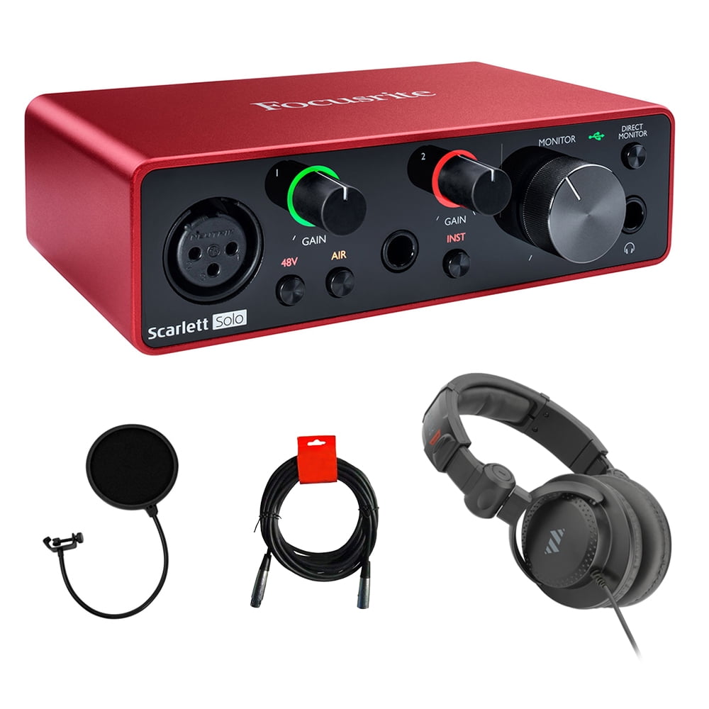 Focusrite Scarlett Solo USB Audio Interface (3rd Gen) with Studio