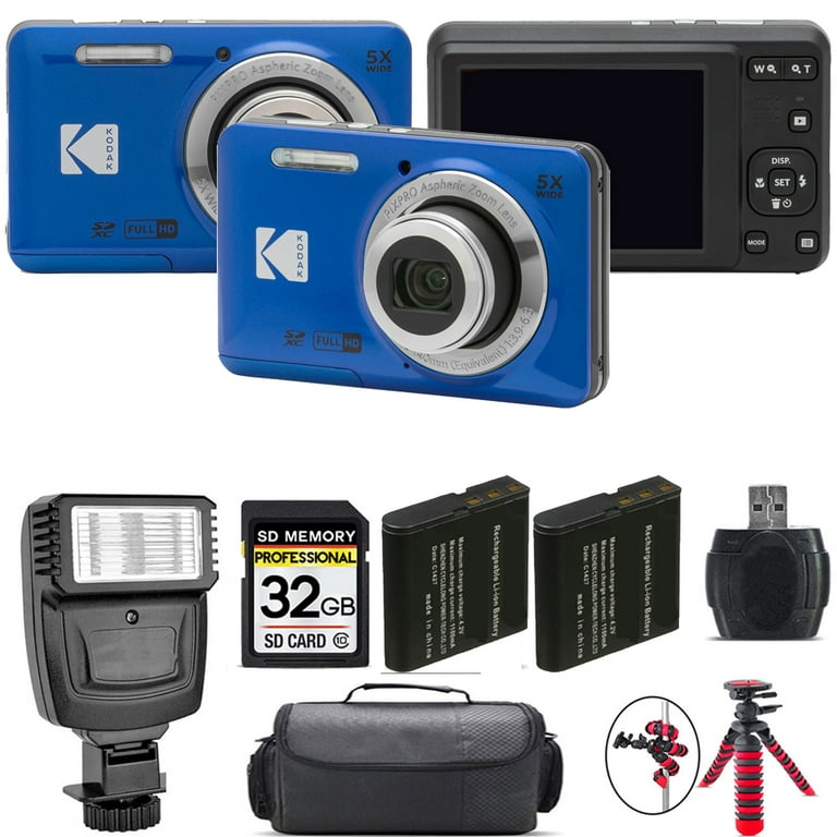 Kodak PIXPRO FZ55 Point & Shoot Camera - Compact WiFi Video Bundle