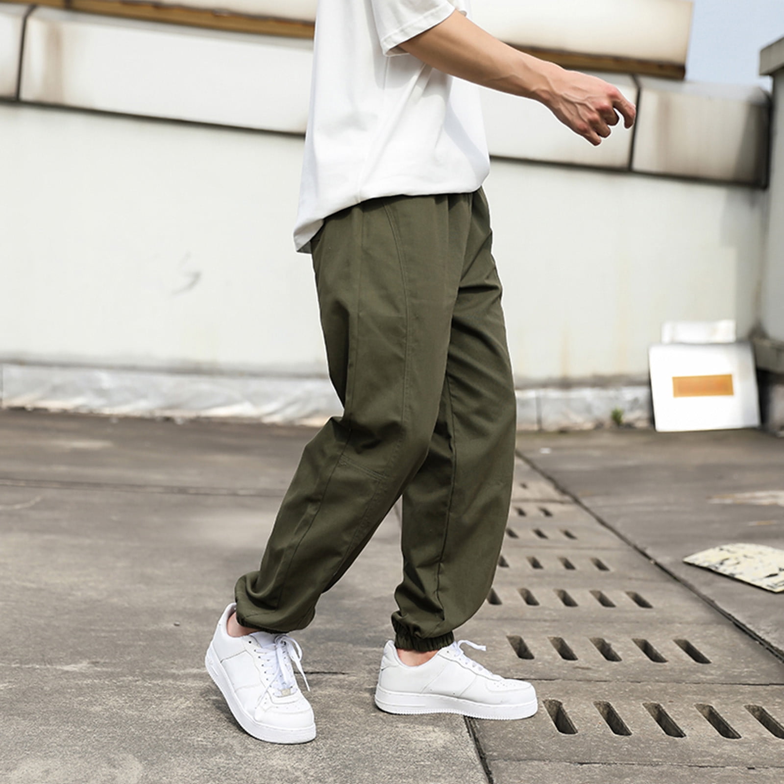 Ketyyh-chn99 Men's Army Green Casual Combat Military Pants, Hiking