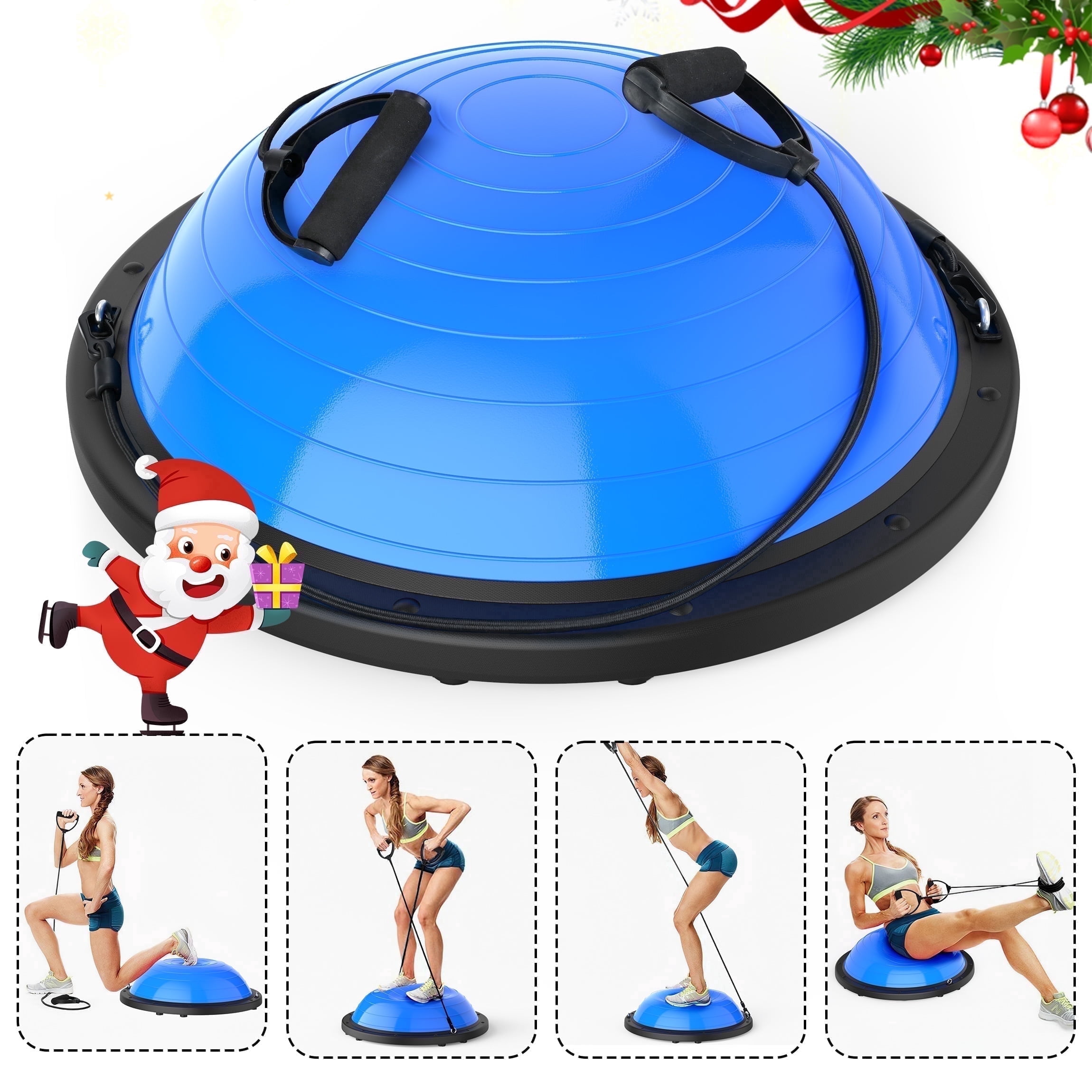 Half Balance Ball, 23in Half Ball Balance Trainer with Resistance