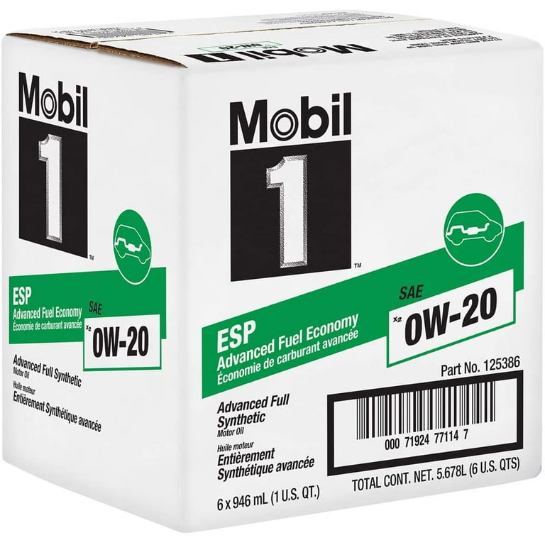 Mobil 1 ESP X2 0W-20 Synthetic Motor Oil for Diesel and Gas