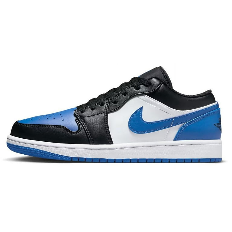 Jordan Air Jordan 1 Low, White Royal Blue Black, Men's Shoes, Size