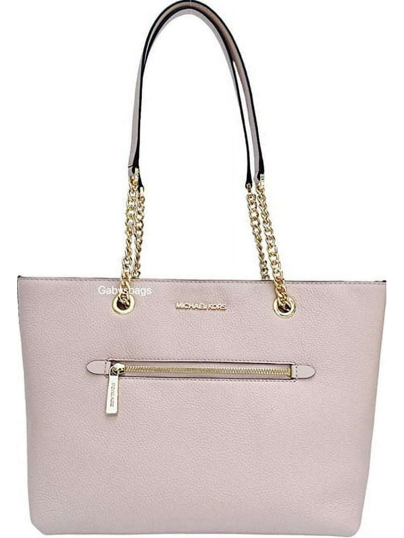 Michael Kors Women's Jet Set Medium Pebbled Leather Chain Tote Bag