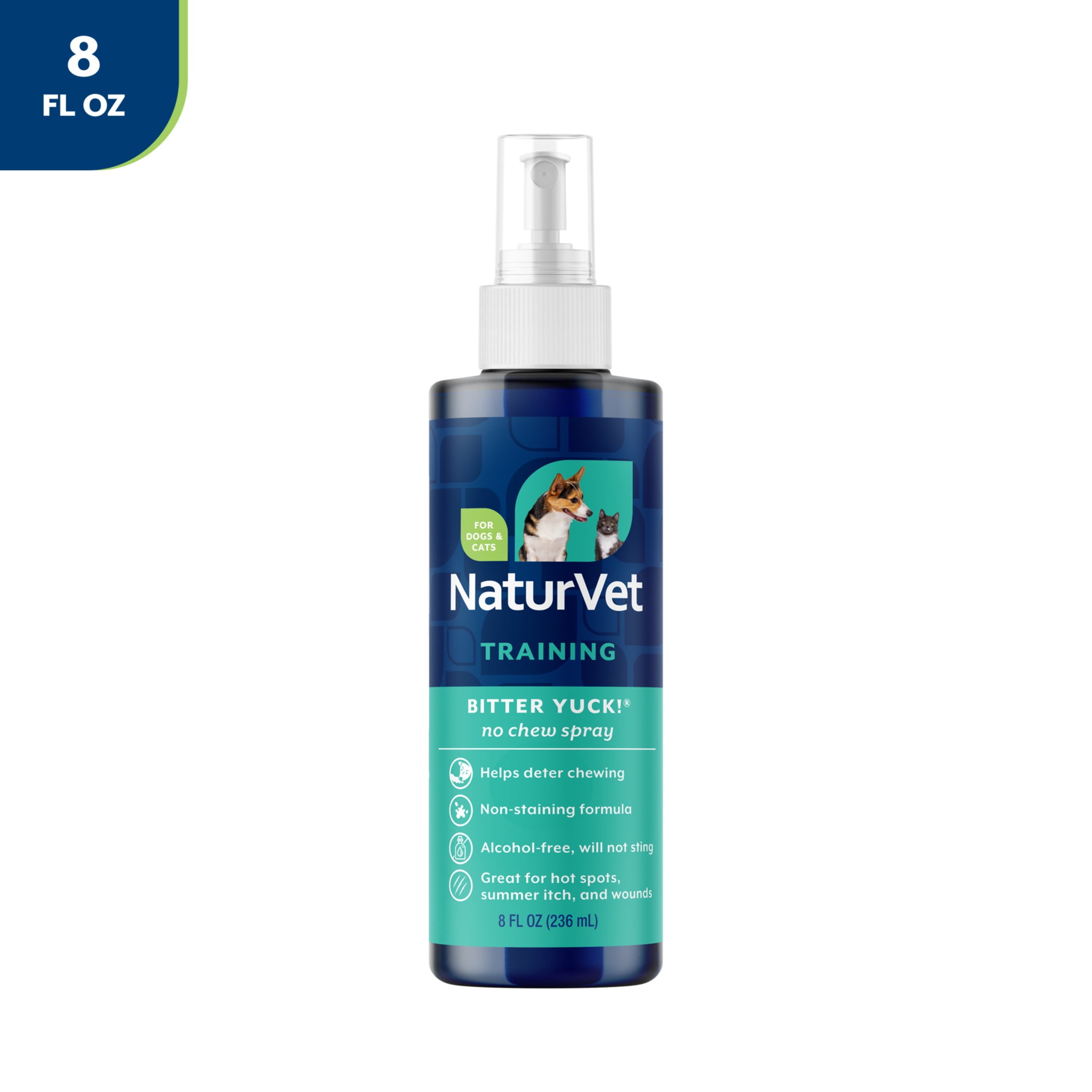 NaturVet Bitter Yuck - No Chew Training Aid 8oz - Deterrent for