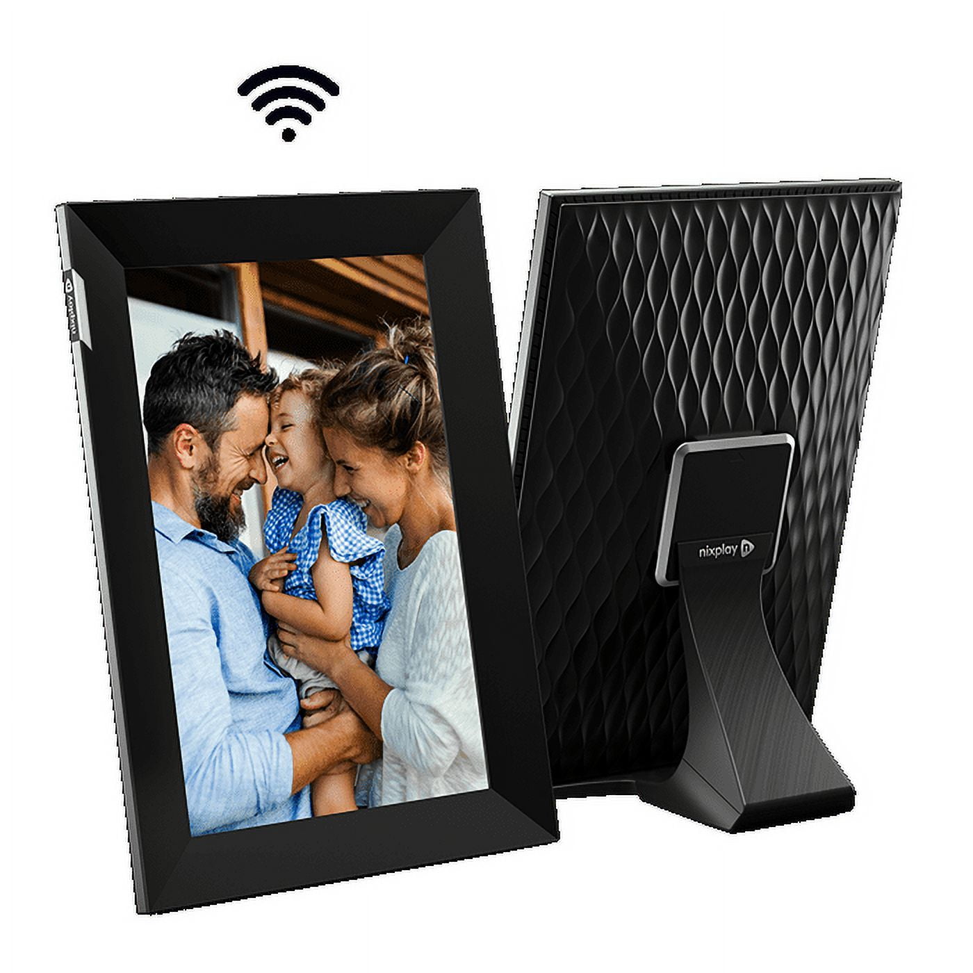 Nixplay 10.1 inch WiFi Digital Picture Frame (W10K), Black-Silver