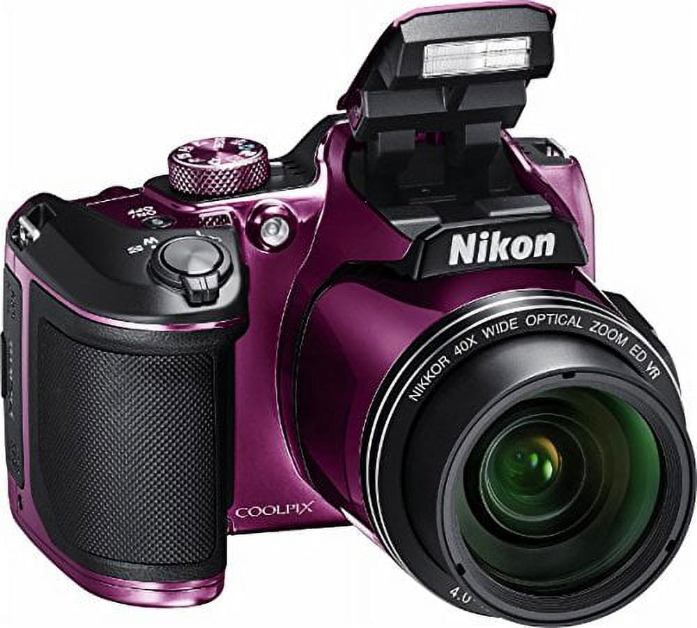 Nikon - COOLPIX B500 16.0-Megapixel Digital Camera - Plum, Point