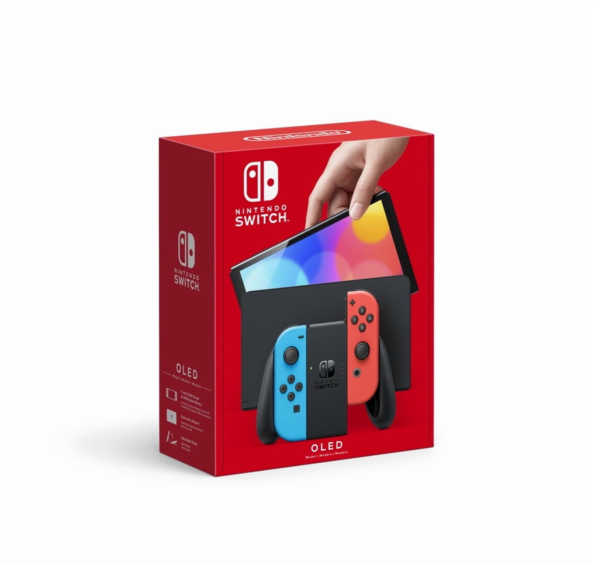 Nintendo Switch - 7-Inch OLED Model with Enhanced Audio, 64GB