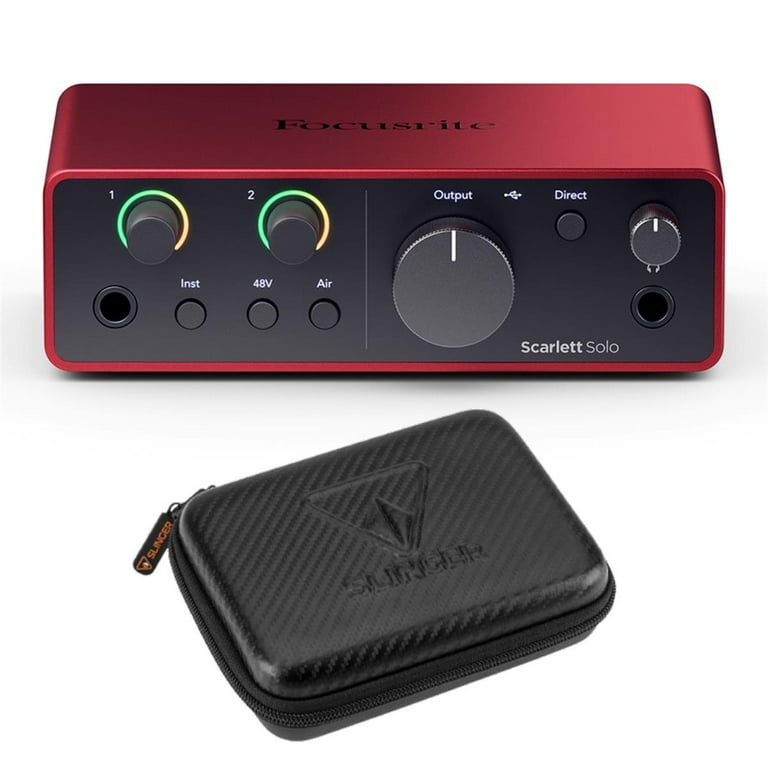 Focusrite Scarlett Solo 4rd Gen USB Audio Interface for PC +